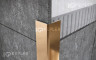 УГОЛОК ДЕКОРАТИВНЫЙ ПРОФИЛЬ ИЗ НЕРЖАВЕЮЩЕЙ СТАЛИ 100 ММ FL 100 Золото полированное 3 м
