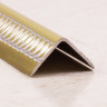 УГОЛОК ДЕКОРАТИВНЫЙ ИЗ АЛЮМИНИЯ ДЛЯ ОБЛИЦОВКИ И ЗАЩИТЫ НАРУЖНЫХ УГЛОВ ПН 15Х15 (гравировка) Серебро глянец  2,7 м