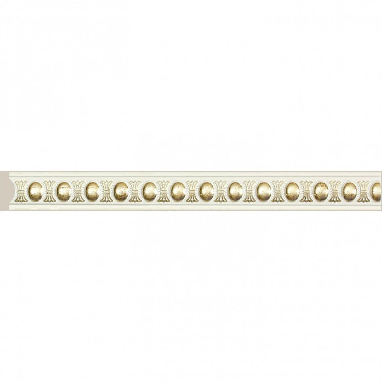 Багет Cosca Молдинг 20, белый с золотом, D1020/WG2