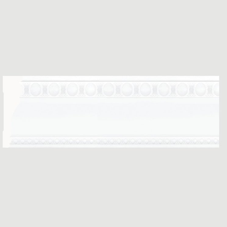 Багет Cosca Плинтус потолочный 110, Белый мат, 2500 мм, T110(1)/W27
