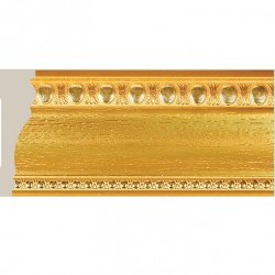 Багет Cosca Плинтус потолочный 110, золотой, T1011/GS2