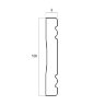 Багет Cosca Бордюр 100, слоновая кость, W1010/W25